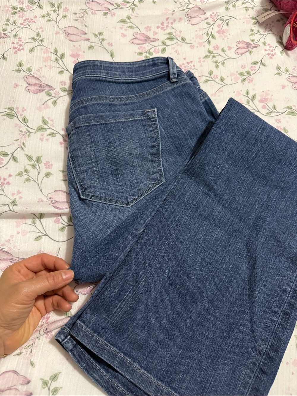 LOFT Women's Medium Blue Bootcut Jeans - Picture 2 of 4